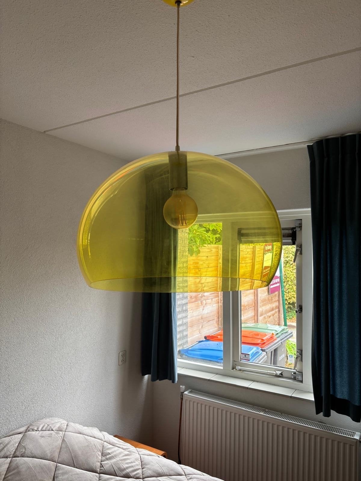Kartell F/LY hanglamp - Ferruccio Laviani - Geel/Groen, Kunststof, Zo goed als nieuw, Modern, E27 (groot)