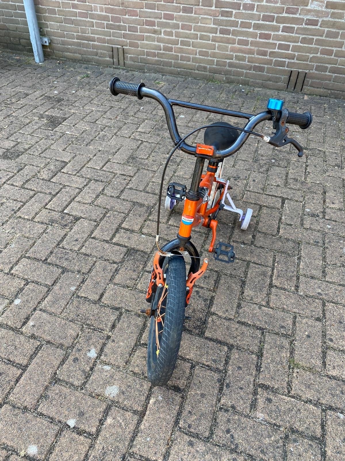 Kinderfiets 16 inch met zijwieltjes, Fietsen en Brommers, Fietsen | Kinderfietsjes, Zijwieltjes, Velgrem, Ophalen of Verzenden