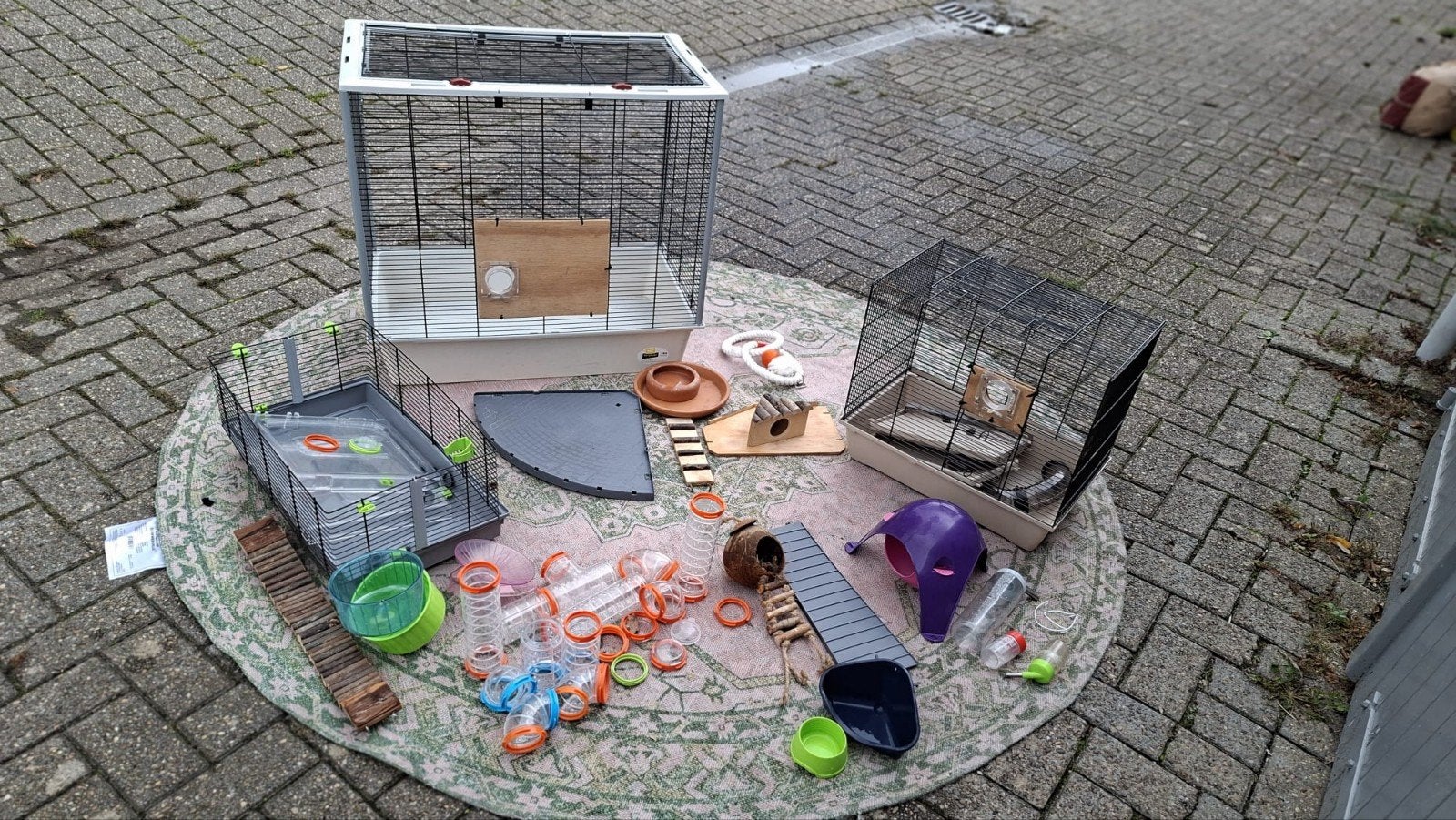 hamster en/of rattenkooi met uitgebreide toebehoren, Dieren en Toebehoren, Ophalen, Gebruikt, Overige typen