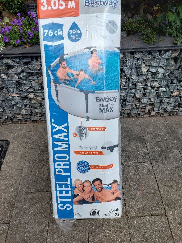 MOOI ROND ZWEMBAD IN GAVE STAAT, Ophalen, Minder dan 80 cm, Rond, 300 cm of meer