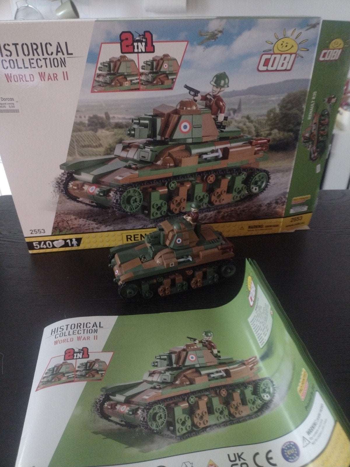COBI Historical Collection WOII Renault R35 Tank, Kinderen en Baby's, Speelgoed | Bouwstenen, Ophalen of Verzenden, Zo goed als nieuw
