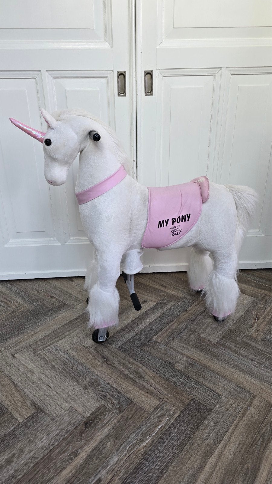 MY PONY ROLLZONE Speelgoed Paard Eenhoorn - Wit/Roze, Kinderen en Baby's, Ophalen, Gebruikt, Jongen of Meisje