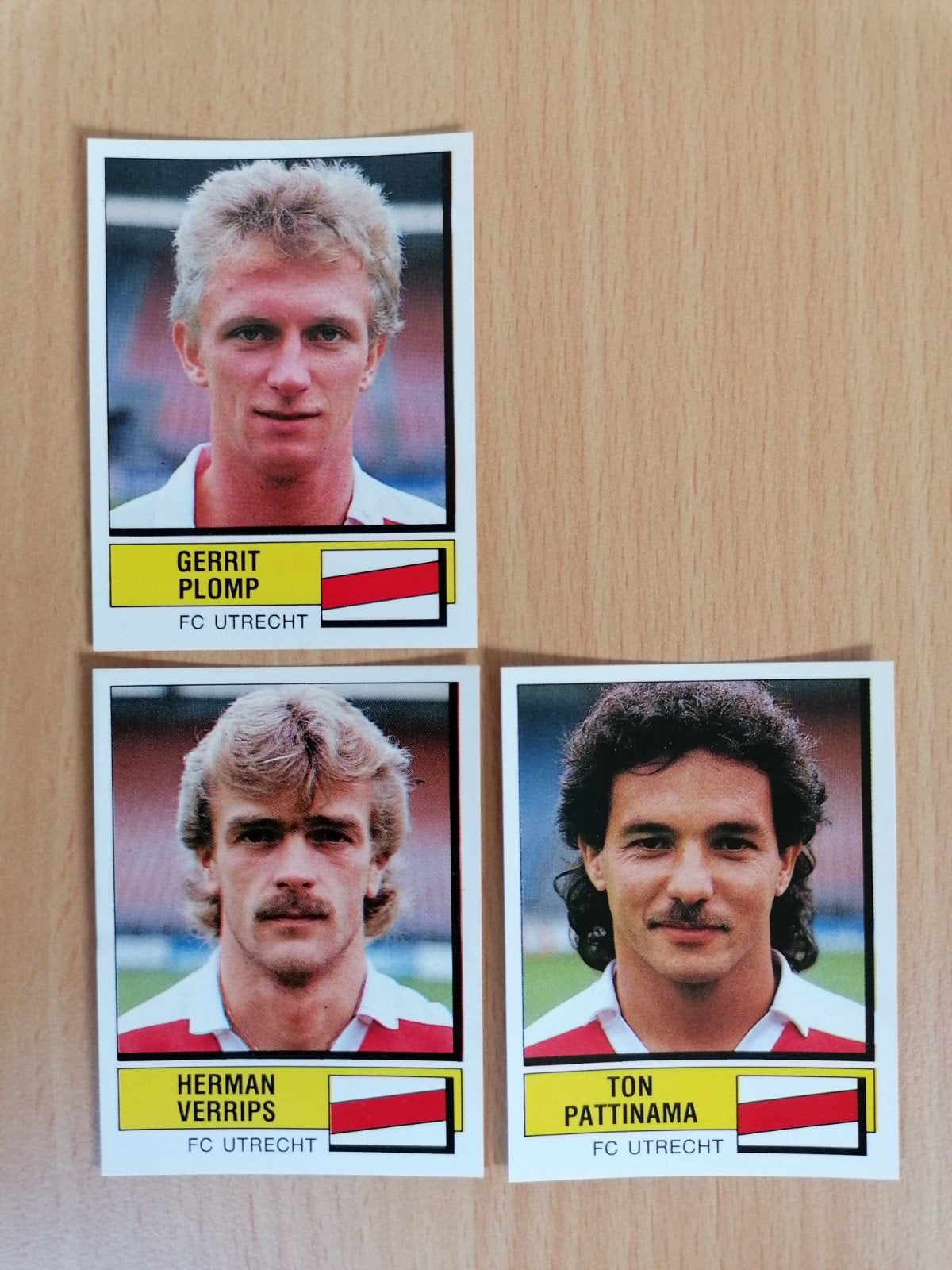 Panini Voetbal 88 FC Utrecht 3x., Ophalen of Verzenden, Zo goed als nieuw, F.C. Utrecht, Poster, Plaatje of Sticker