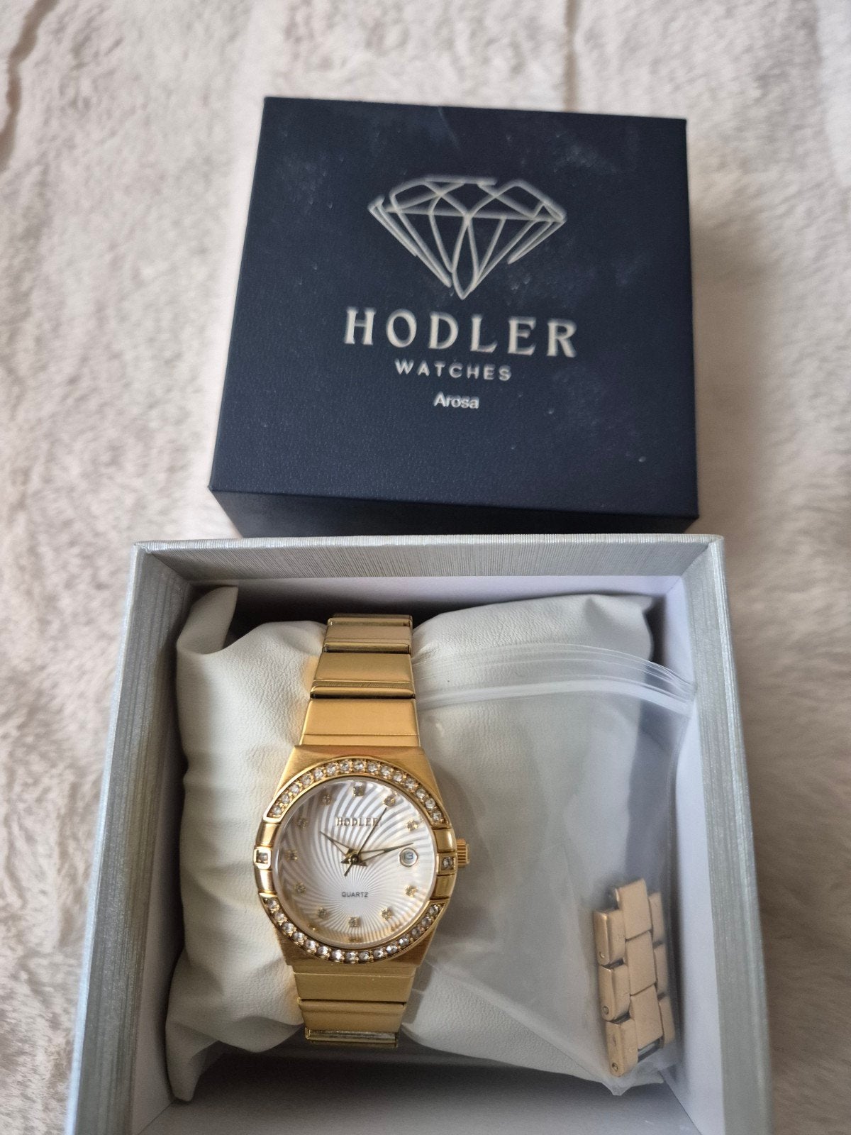 Hodler dames horloge, Ophalen of Verzenden, Zo goed als nieuw, Staal, Overige merken
