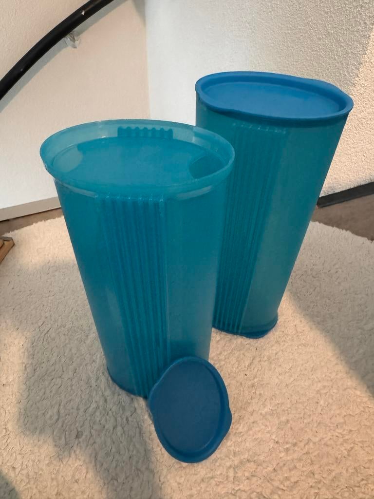 Tupperware Bewaarbak Blauw, Ophalen of Verzenden, Zo goed als nieuw, Blauw, Bus of Trommel