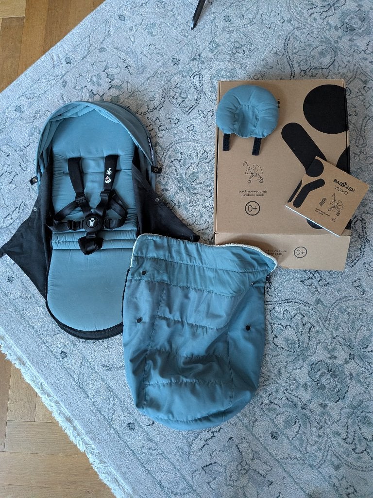 BABYZEN YOYO 0+ Newborn Pack aqua – compleet + doos, Ophalen, Gebruikt, Kinderwagen, Overige merken
