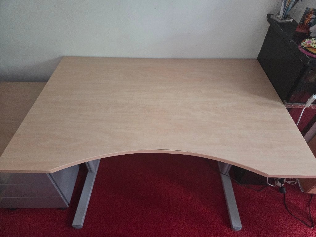 Zit-sta bureau, Huis en Inrichting, Bureaus, Ophalen, Zit-sta bureau, 120 cm, Spaanplaat of MDF