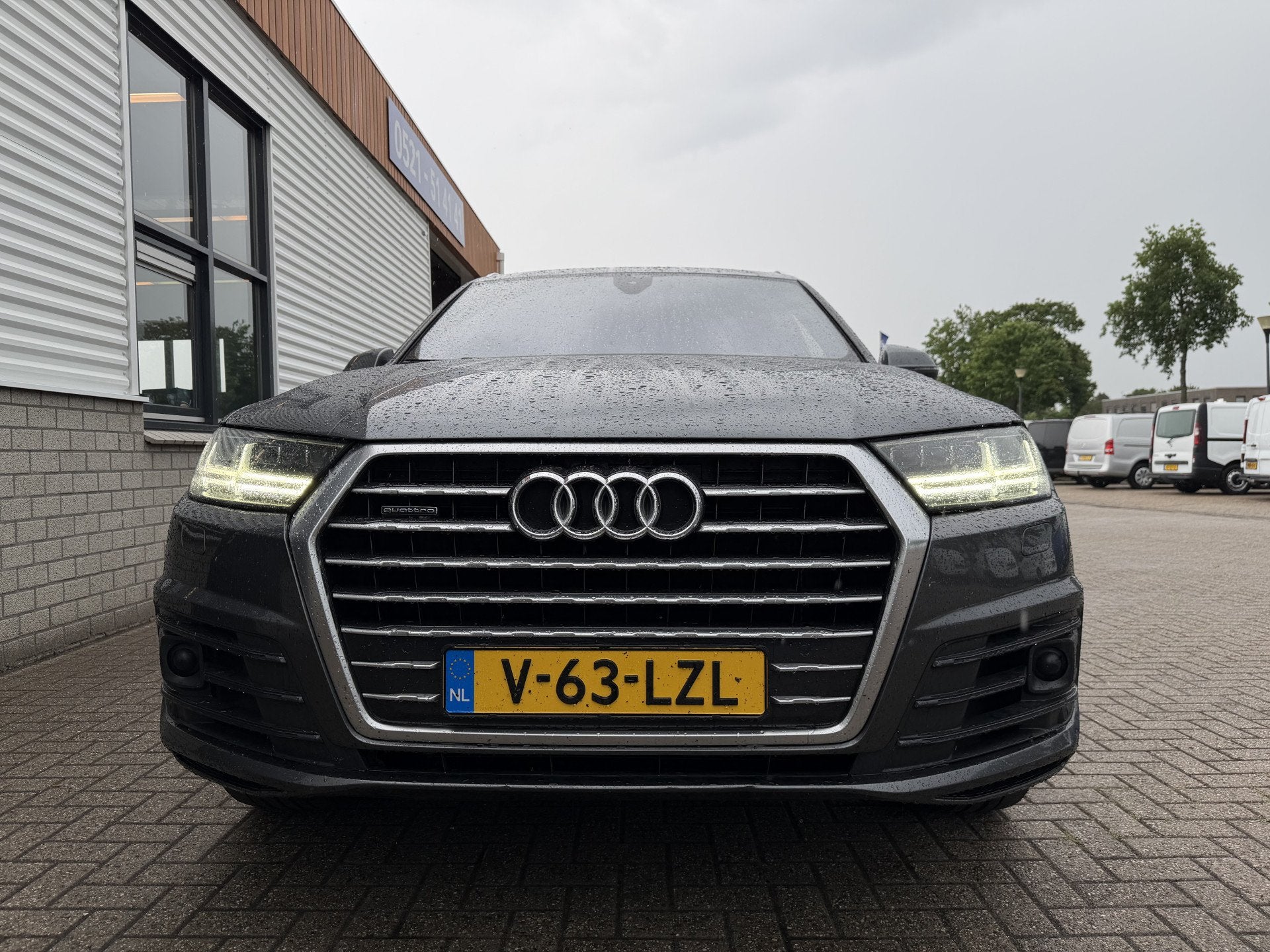 Audi Q7 3.0 TDI V6 272pk automaat quattro / 2 persoons / gri, Auto's, Audi, Gebruikt, Met garantie (alle), Diesel, 2 stoelen