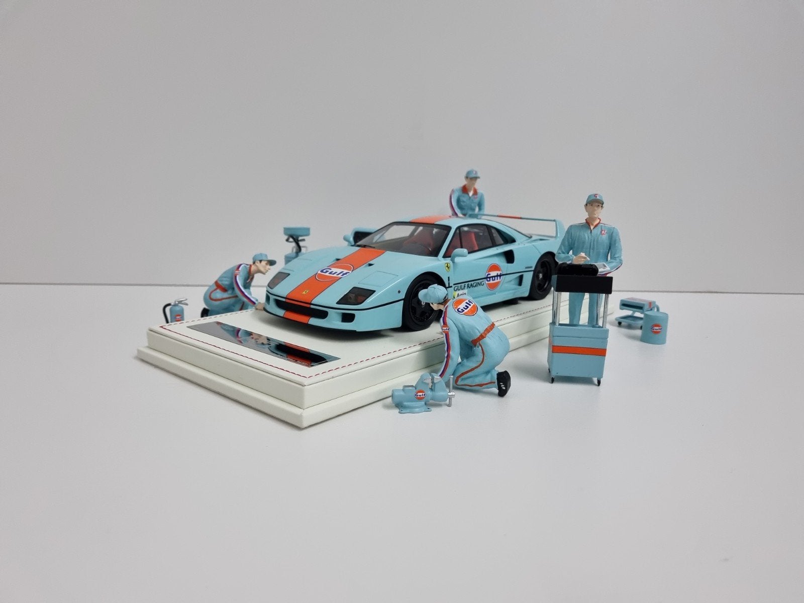 Vip Models
Ferrari F40
Gulf Inc Pit Crew 1/99 1:18 Nieuw, Ophalen of Verzenden, Nieuw, Auto