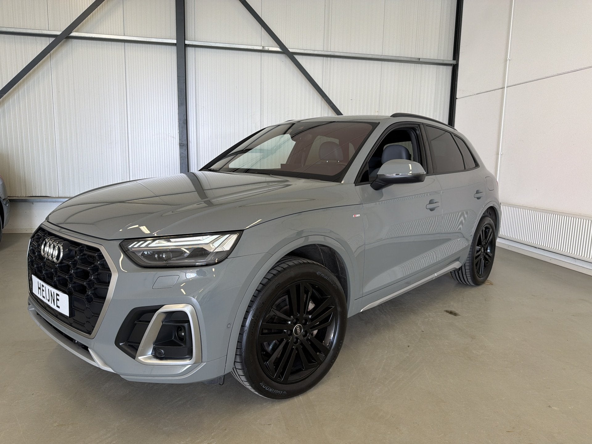 Audi Q5 55 TFSIe 367PK HYBRID QUATTRO S-LINE SPORT LEDER/360, Auto's, Automaat, Gebruikt, Zwart, 4 cilinders