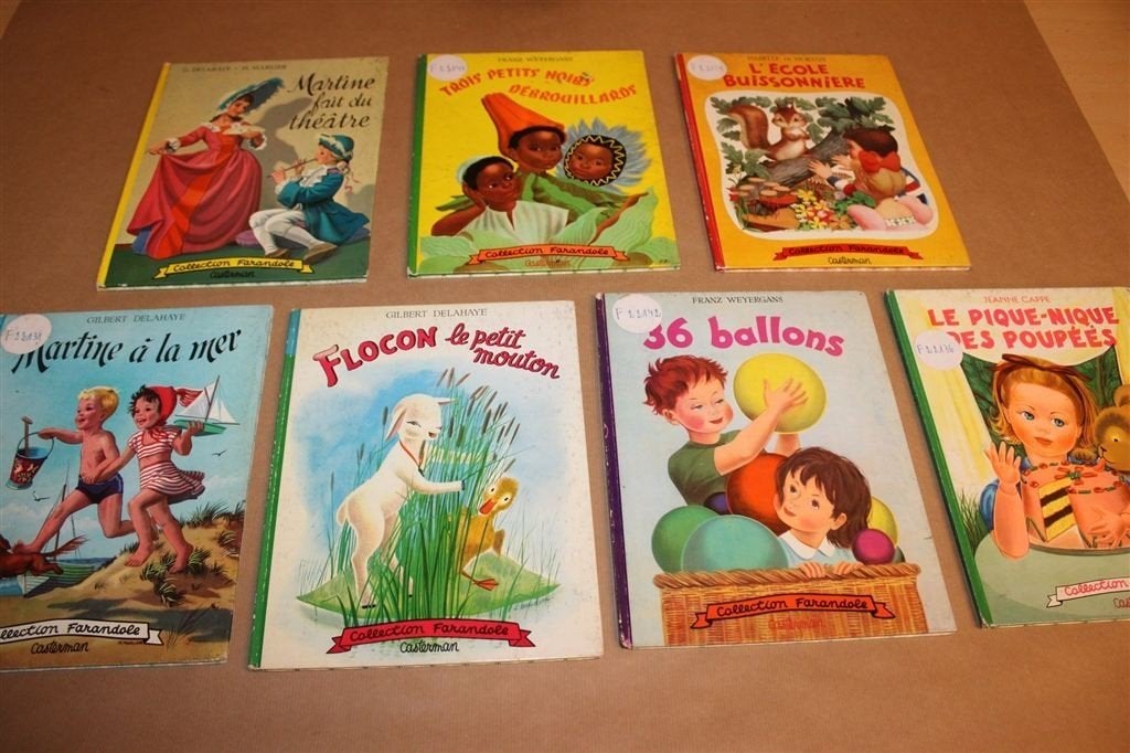 Collection Farandole — 7 Vintage Kinderboeken 1953-1959, Ophalen of Verzenden, Gelezen