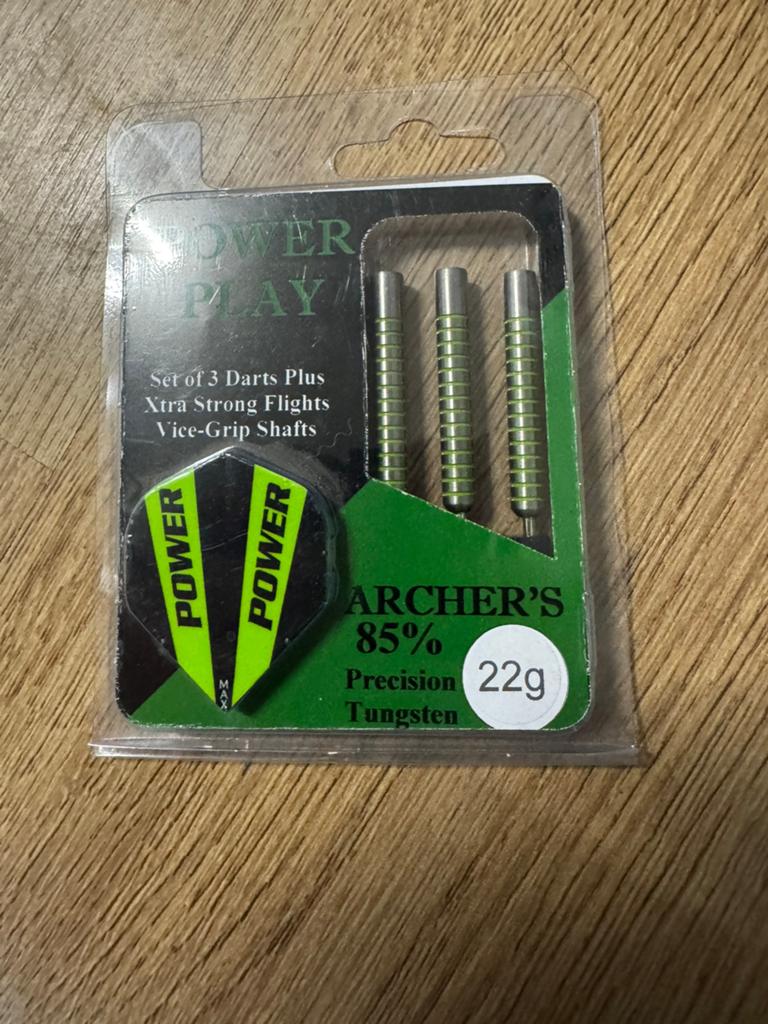 Nieuwe Power Play Archer's 85% Tungsten Darts - 22 gram, ., Nieuw, Ophalen of Verzenden, Archer's