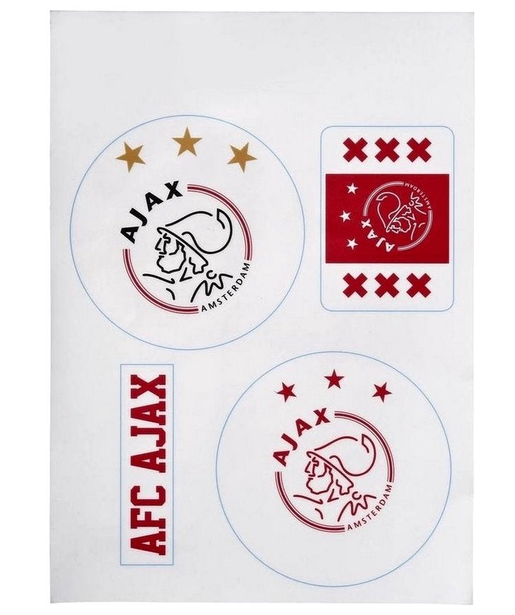 AJAX Stickervel - 4 stickers - Nieuw :: € 5,00, Ophalen of Verzenden, Nieuw, Ajax, Overige typen