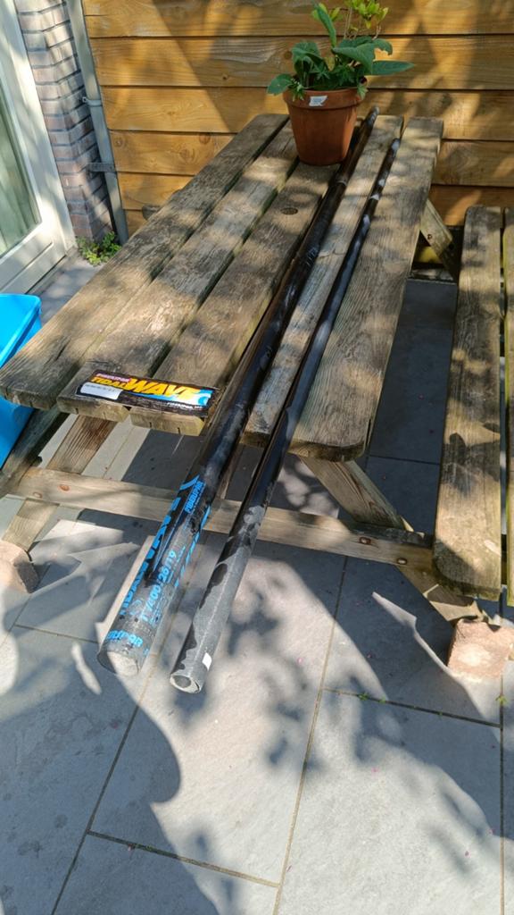 Carbon mast en mastverlenger., Ophalen, Mast