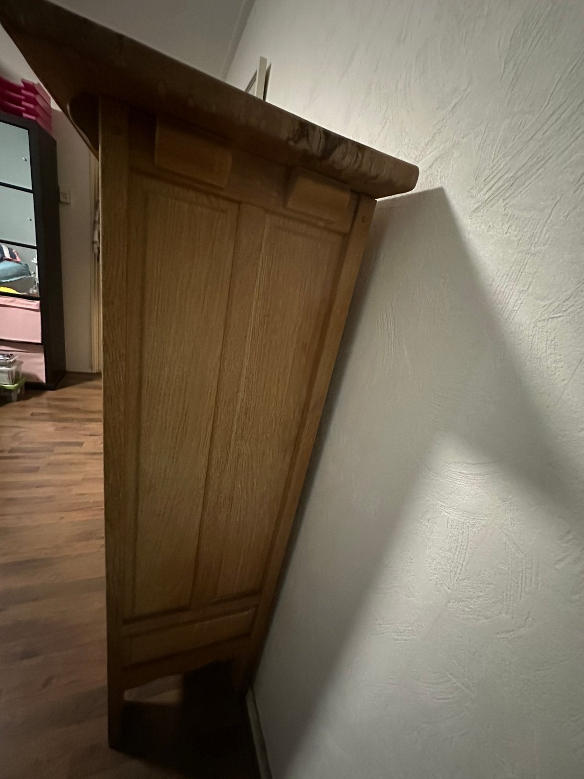 Zware eiken wand kast ., Huis en Inrichting, Ophalen, Gebruikt