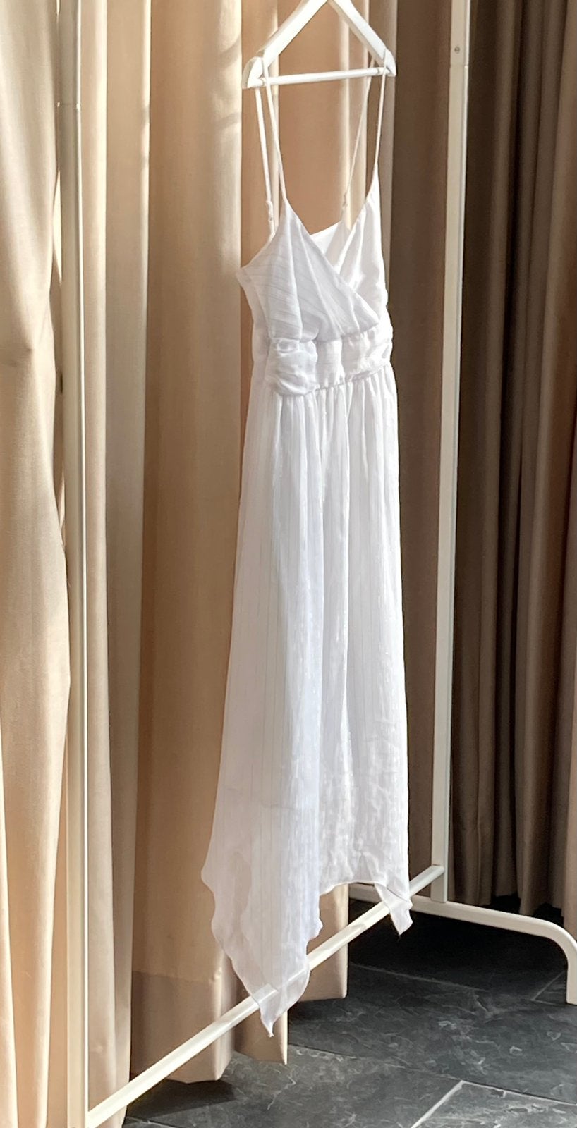 Ibiza Boho Bohemian Strand Bruiloft Jurk Zomers Wit, Kleding | Dames, Wit, Zo goed als nieuw, Onder de knie, Ophalen