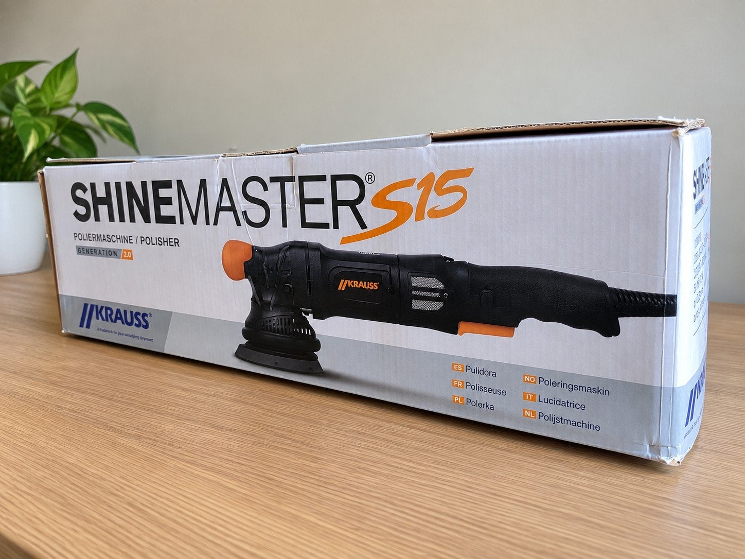 Krauss Shinemaster S15 Gen 2.0 Polijstmachine – NIEUW + pads, Ophalen, Nieuw, 1200 watt of meer, Overige typen