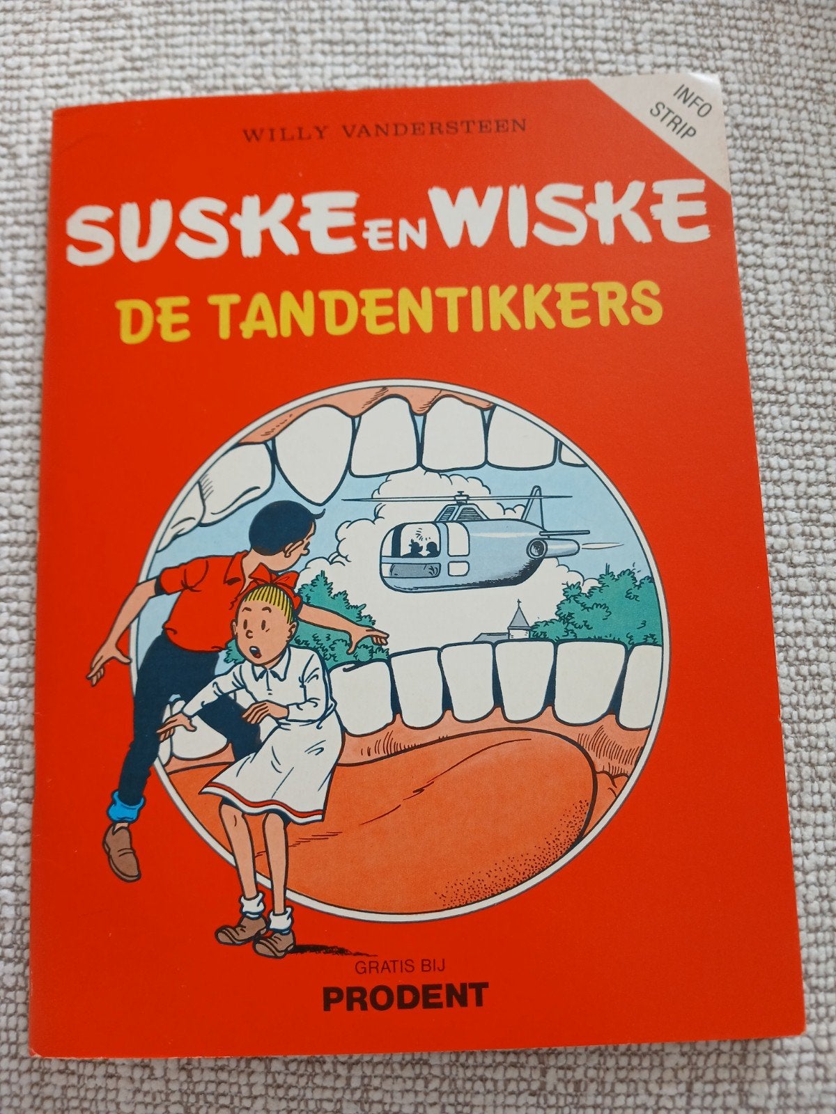 Suske en Wiske - De Tandentikkers (Prodent uitgave), Gelezen, Willy Vandersteen, Eén stripboek, Ophalen of Verzenden