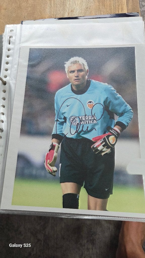 20x30cm foto originele handtekening Canizares Valencia legen, Ophalen of Verzenden, Zo goed als nieuw, Buitenlandse clubs, Spelerskaart