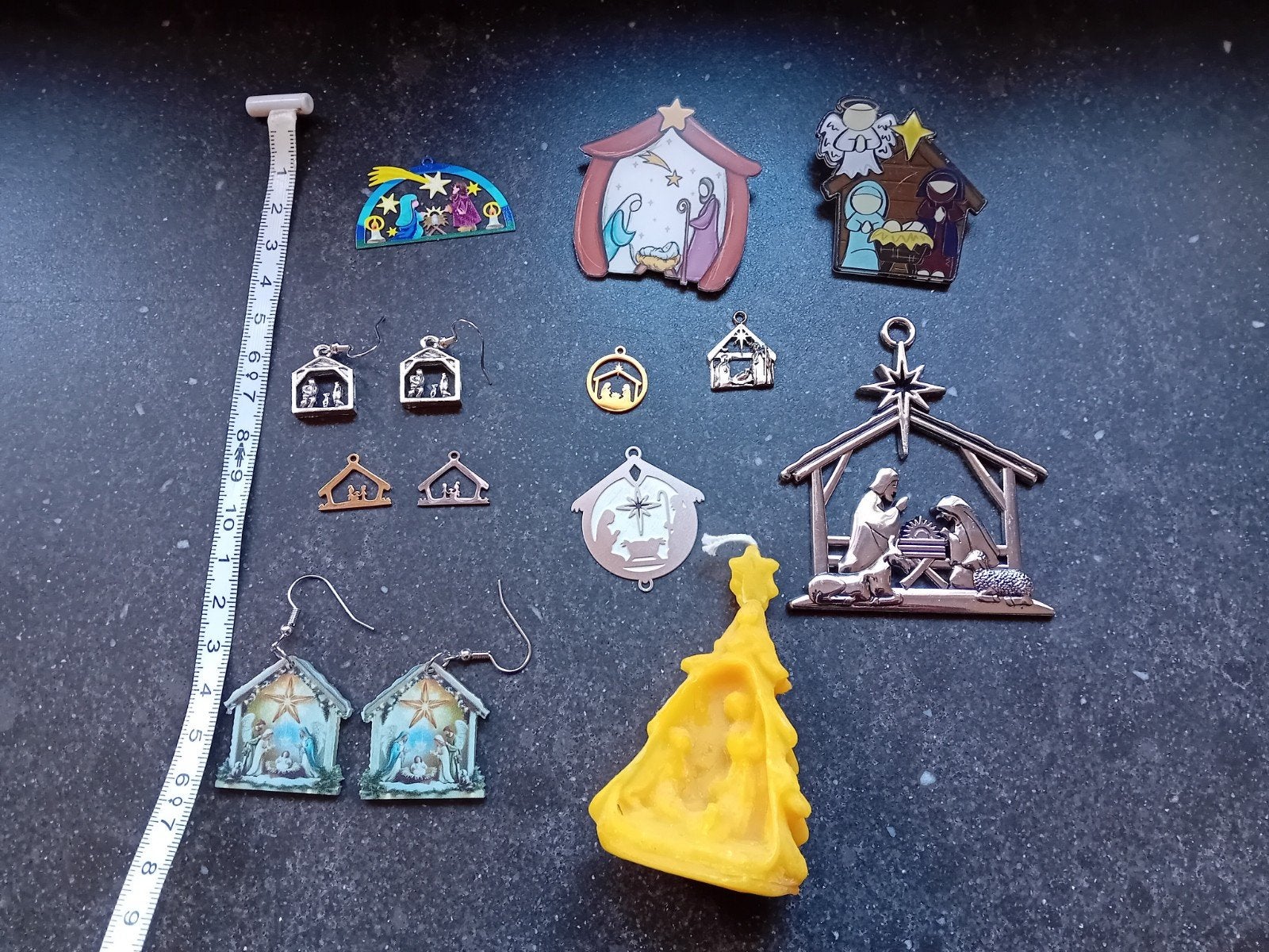 Mini kerststalletjes diverse materialen, Diversen, Ophalen of Verzenden