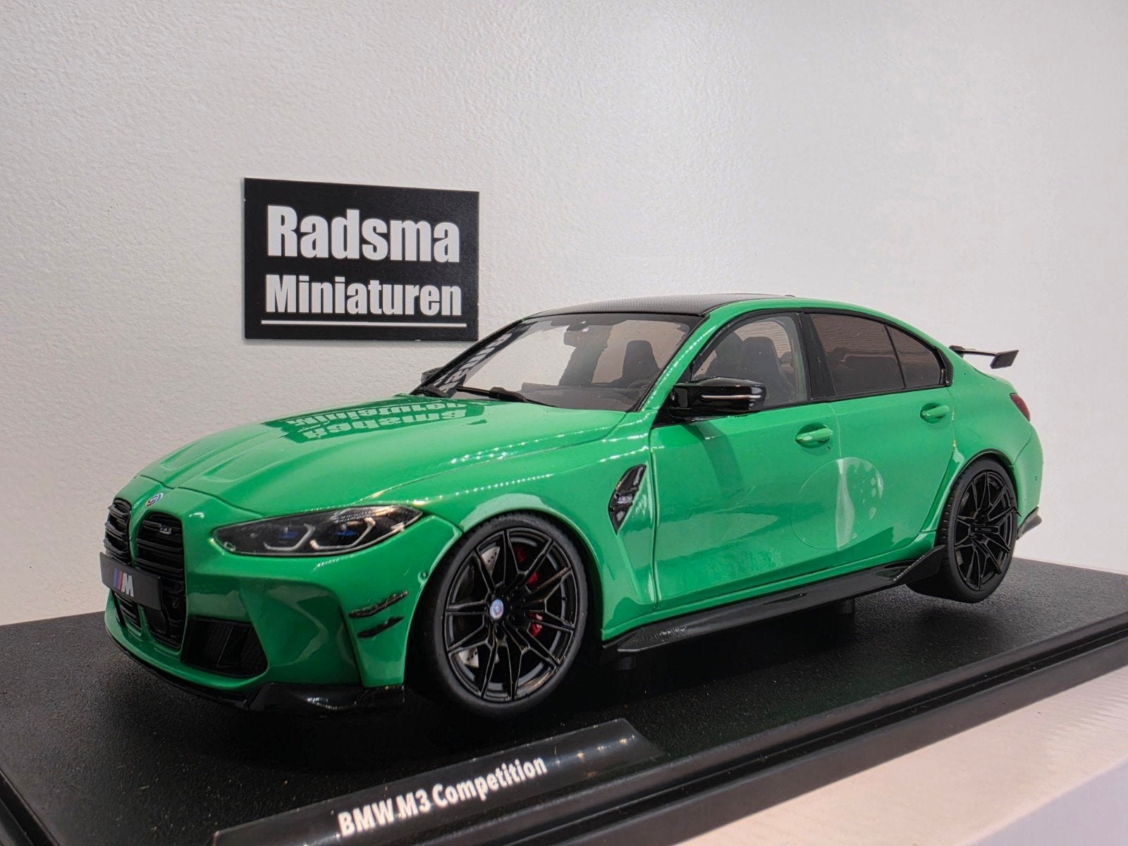 Bmw M3 Competition - Groen - 1:18 Solido, Auto, Solido, Nieuw, Ophalen of Verzenden