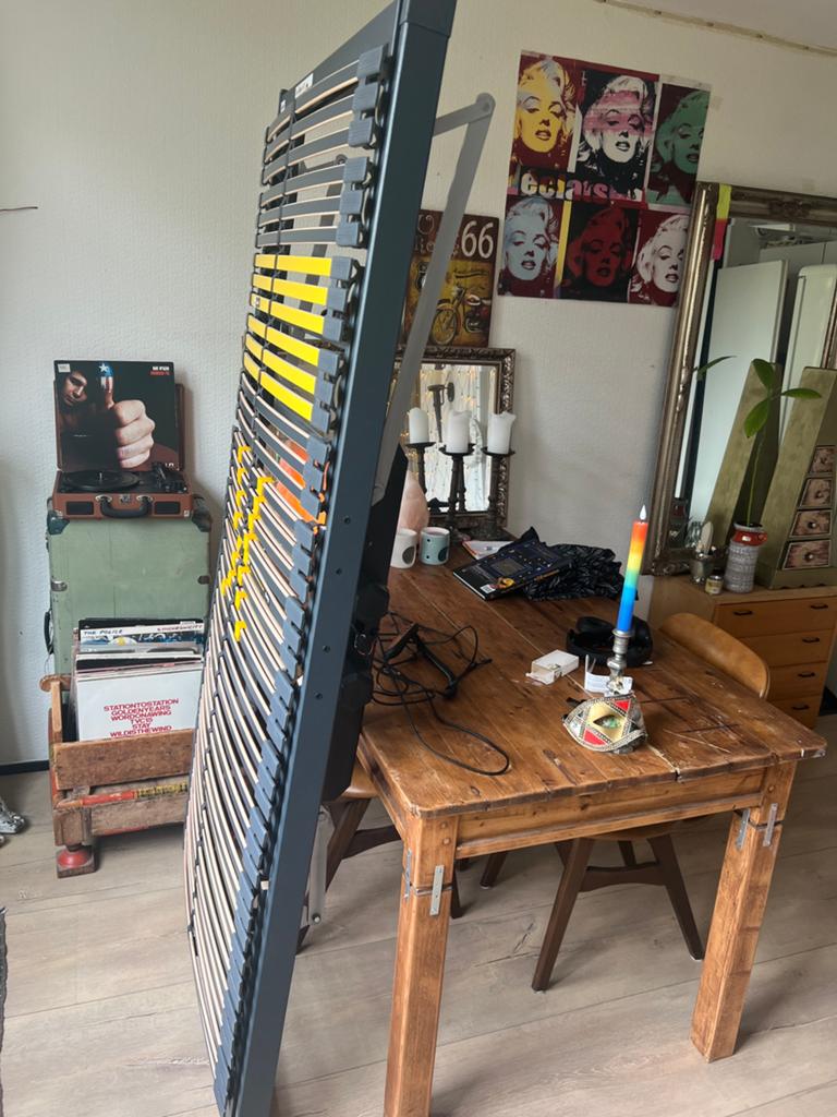 Nieuwe elektrische lattenbodem 90x200 bossflex 600, Huis en Inrichting, Slaapkamer | Matrassen en Bedbodems, Ophalen, 90 cm, Eenpersoons
