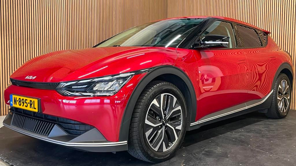 Kia EV6 58 kWh|100% SOH|LEDER|ACC|ANDROID+CARPLAY|CAMERA|STO, Automaat, 966 min, Leder en Stof, Origineel Nederlands
