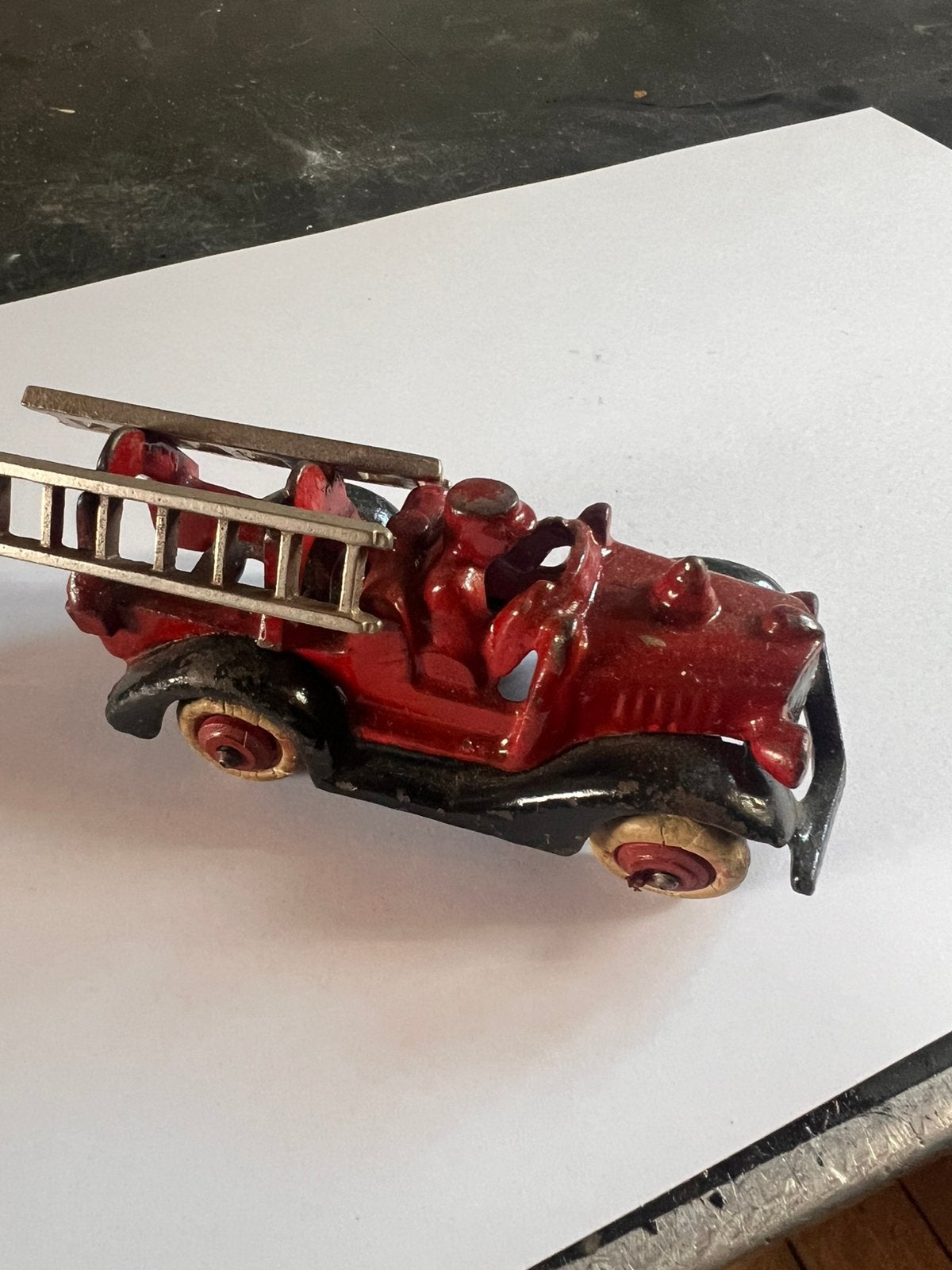 Antieke Hubley brandweerauto, Ophalen of Verzenden