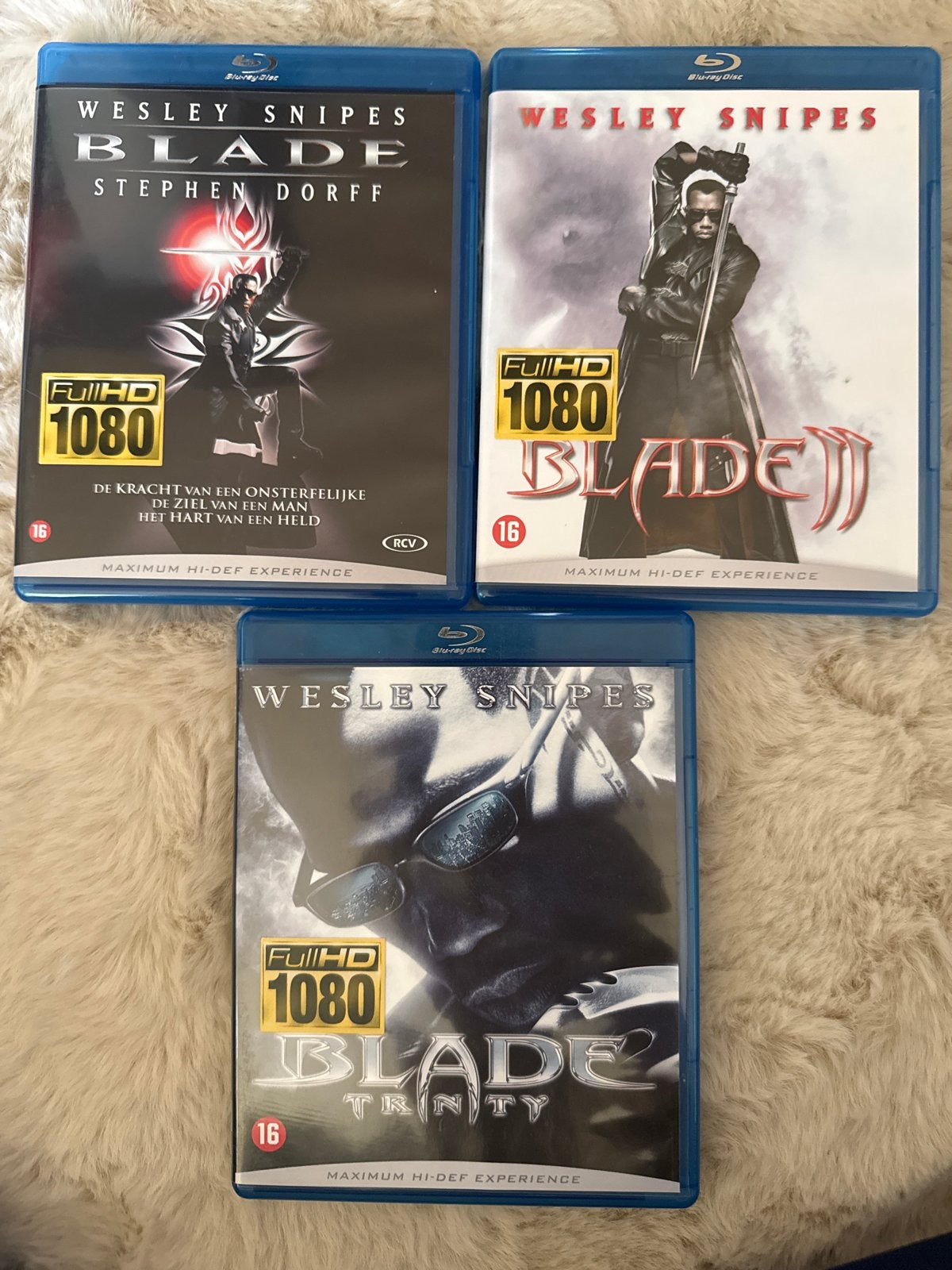 Blade Trilogie Blu-ray Boxset - Wesley Snipes, Cd's en Dvd's, Blu-ray, Engels, Vanaf 16 jaar, Nederlands, Boxset