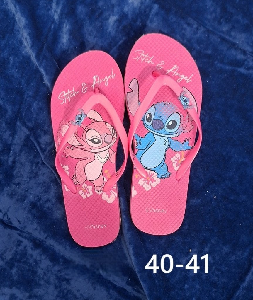 Disney STITCH teenslippers roze z.g.a.n. Maat 41., Slippers, Disney, Ophalen of Verzenden, Zo goed als nieuw