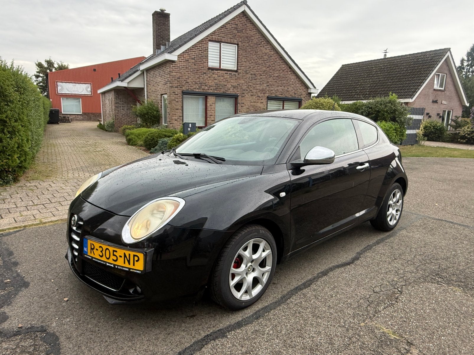 Te Koop Alfa Romeo MiTo 1.4 16V 2009 Zwart - vol opties, Voorwielaandrijving, 1055 kg, Bedrijf, Handgeschakeld