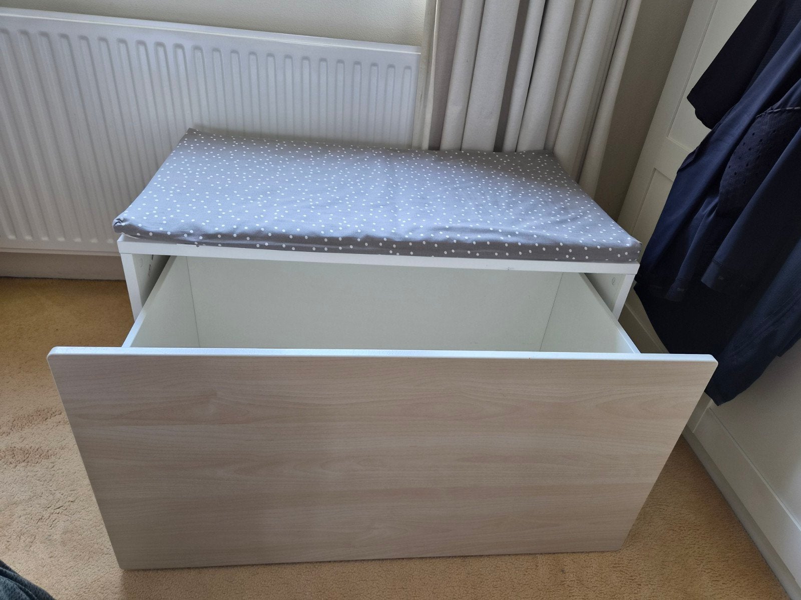 Ikea SMÅSTAD Opbergbankje met kussen en lade, Ophalen