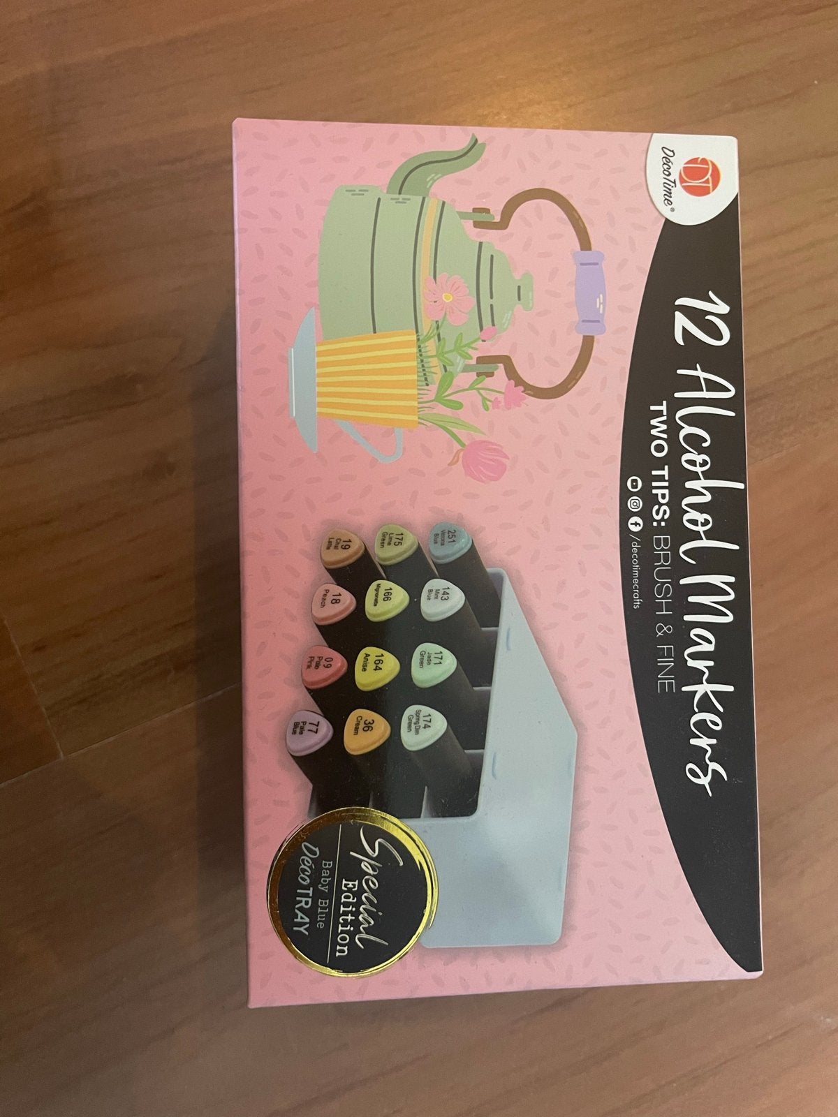DecoTime 12 Alcohol Markers - Special Edition Baby Blue, Ophalen of Verzenden, Nieuw, Overige typen