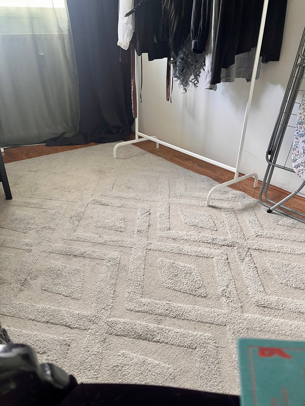 Groot grijs vloerkleed 240x340 cm, Ophalen, Gebruikt, 200 cm of meer, 200 cm of meer