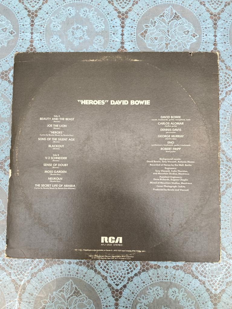 David Bowie - "Heroes" LP (1977) - Originele Persing, Cd's en Dvd's, Originele persing, Ophalen of Verzenden, 12 inch, 1970 - 1979
