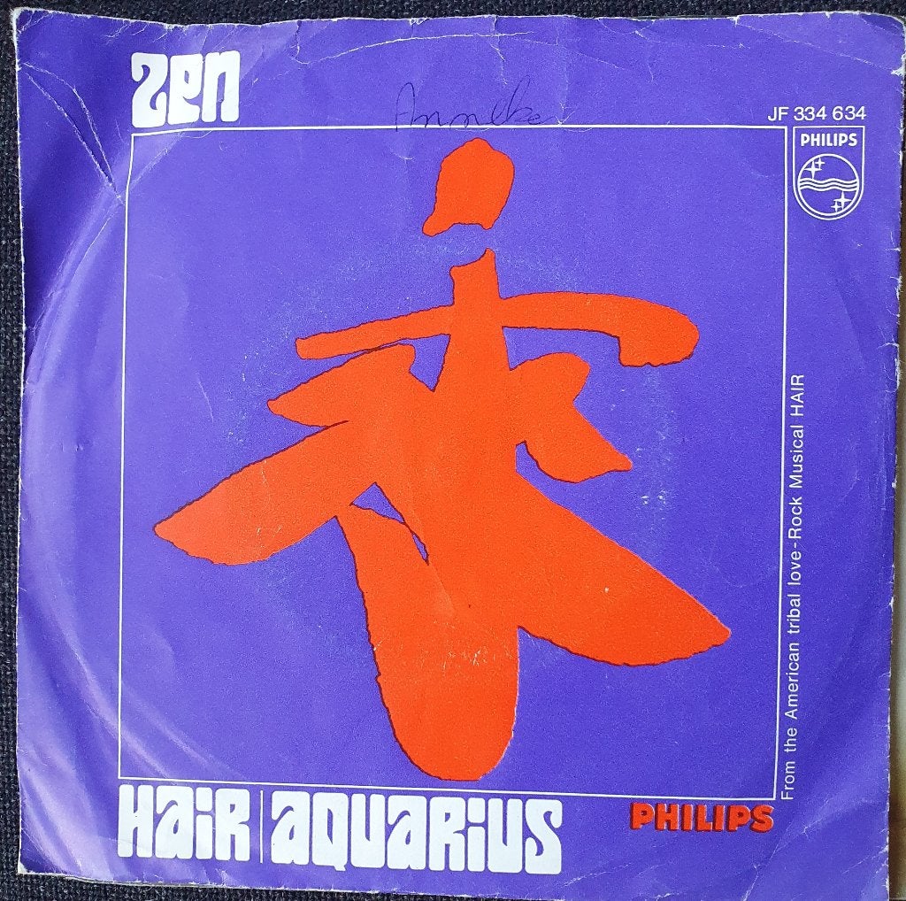 Zen - Hair/Acquarius, Gebruikt, Verzenden, 7 inch, Fotohoes