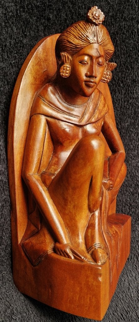 Art Deco snijkunst Bali vml Nederlandsch Indië, Javaanse, Ophalen of Verzenden