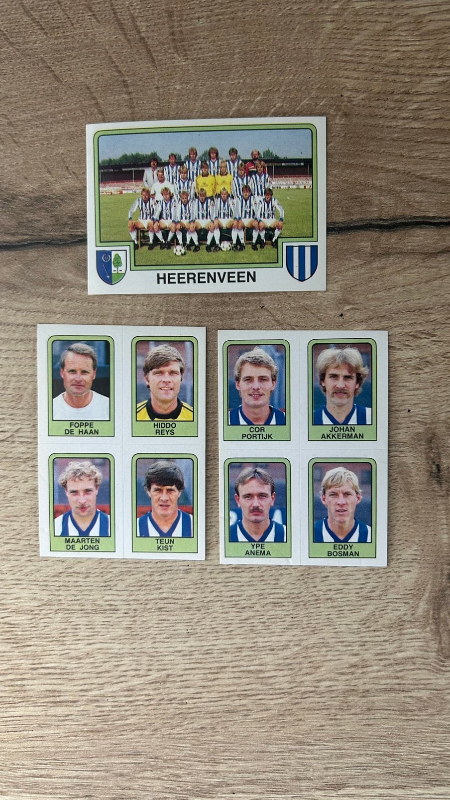 Panini Voetbal 86 plaatjes Heerenveen 3x, Verzenden, Zo goed als nieuw, Meerdere plaatjes