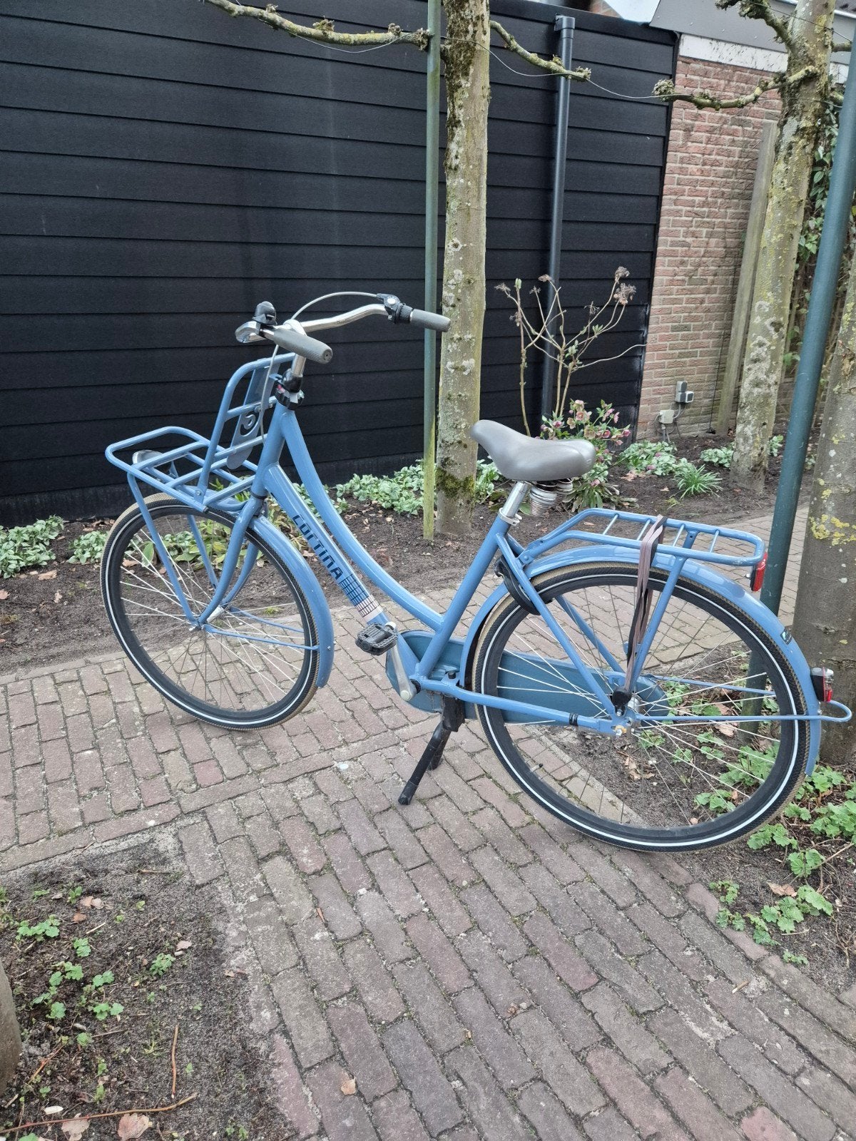 Cortina Damesfiets Blauw, Terugtraprem, Gebruikt, Versnellingen, 50 tot 53 cm