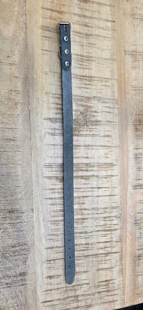 Leren Halsband hond 50cm grijs (nieuw), Ophalen of Verzenden, Nieuw