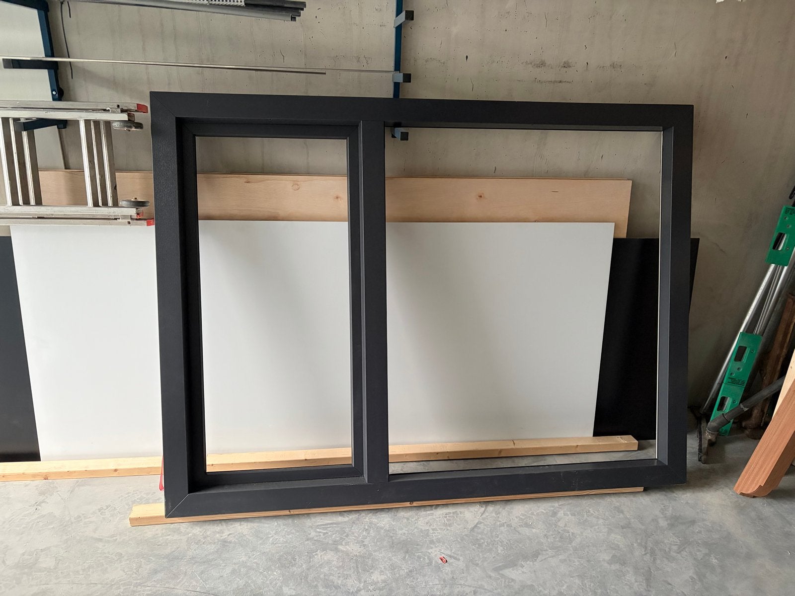 HBI Kunststof kozijn met houtnerf RAL 7016, Ophalen, Kunststof, Raamkozijn, Nieuw