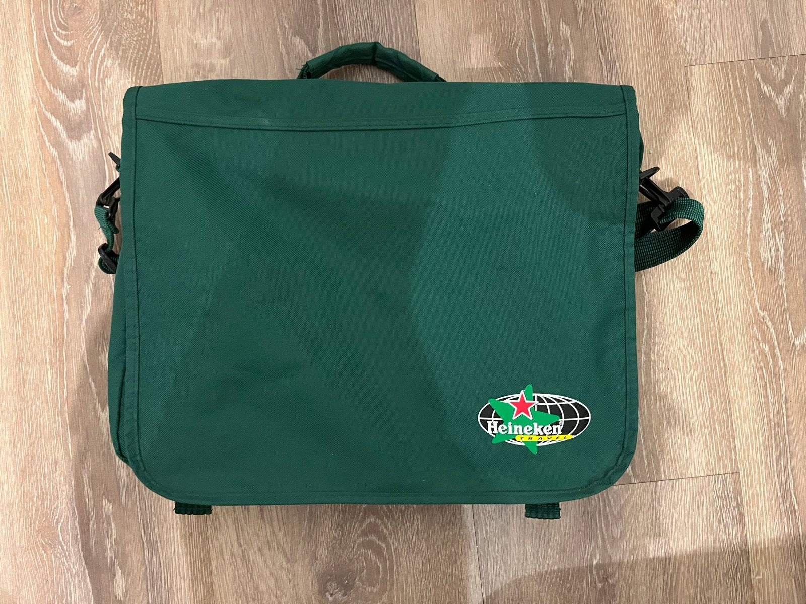 Heineken Laptop Tas - Groen met logo, Ophalen, Zo goed als nieuw, Groen, Overige merken