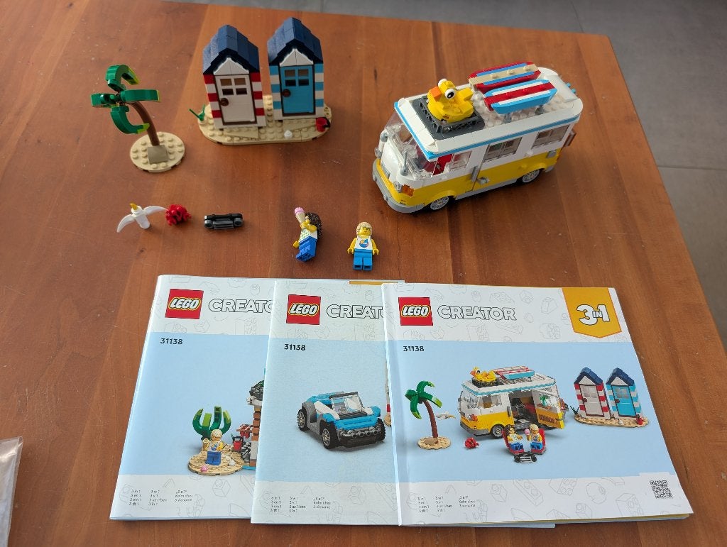 LEGO CREATOR 31138 3in1 - Camper op het strand, Lego, Compleet, Ophalen of Verzenden, Zo goed als nieuw