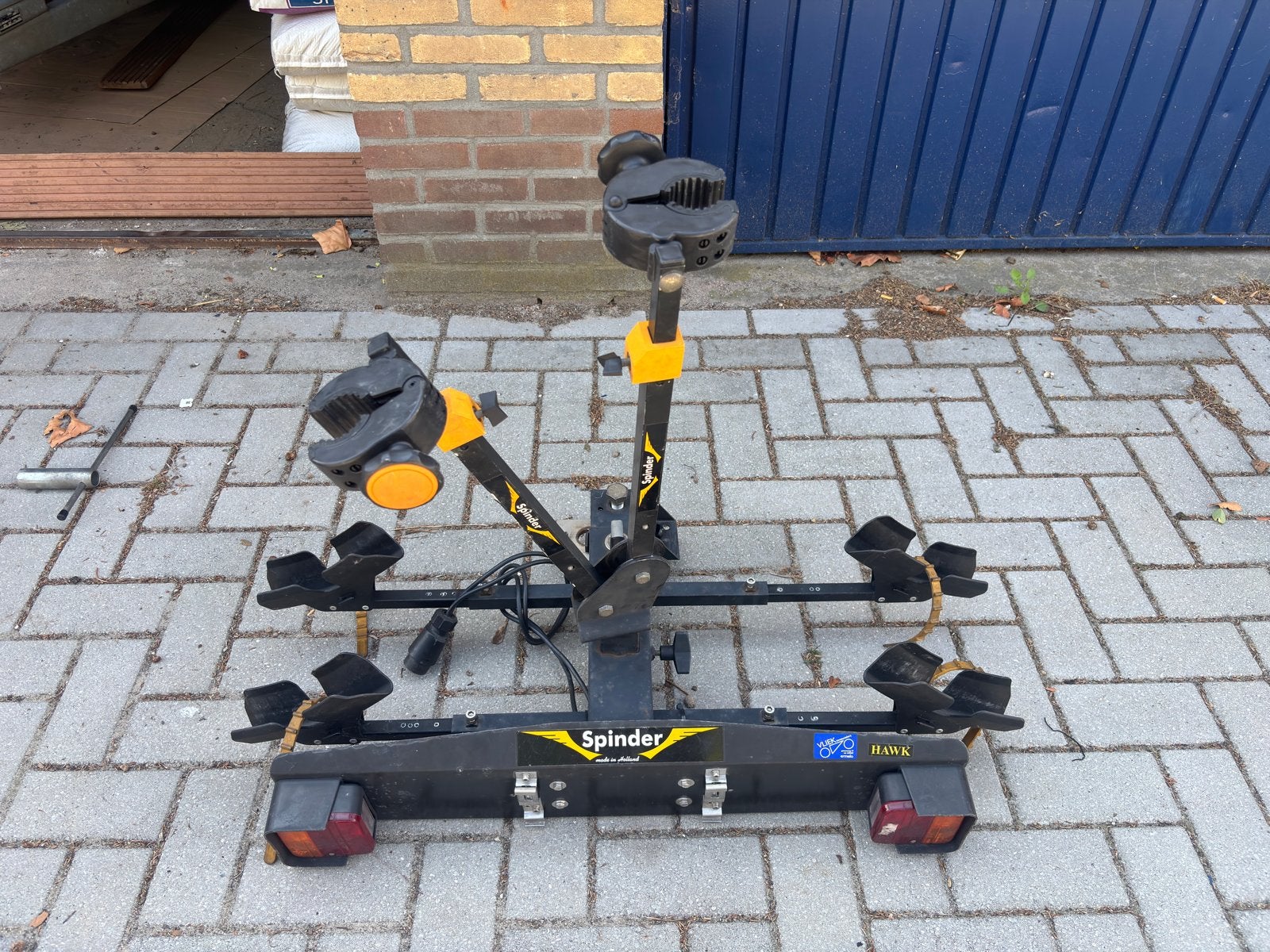 Spinder Hawk fietsendrager voor 2 fietsen, nette staat, Ophalen, Gebruikt, 2 fietsen, Trekhaakdrager