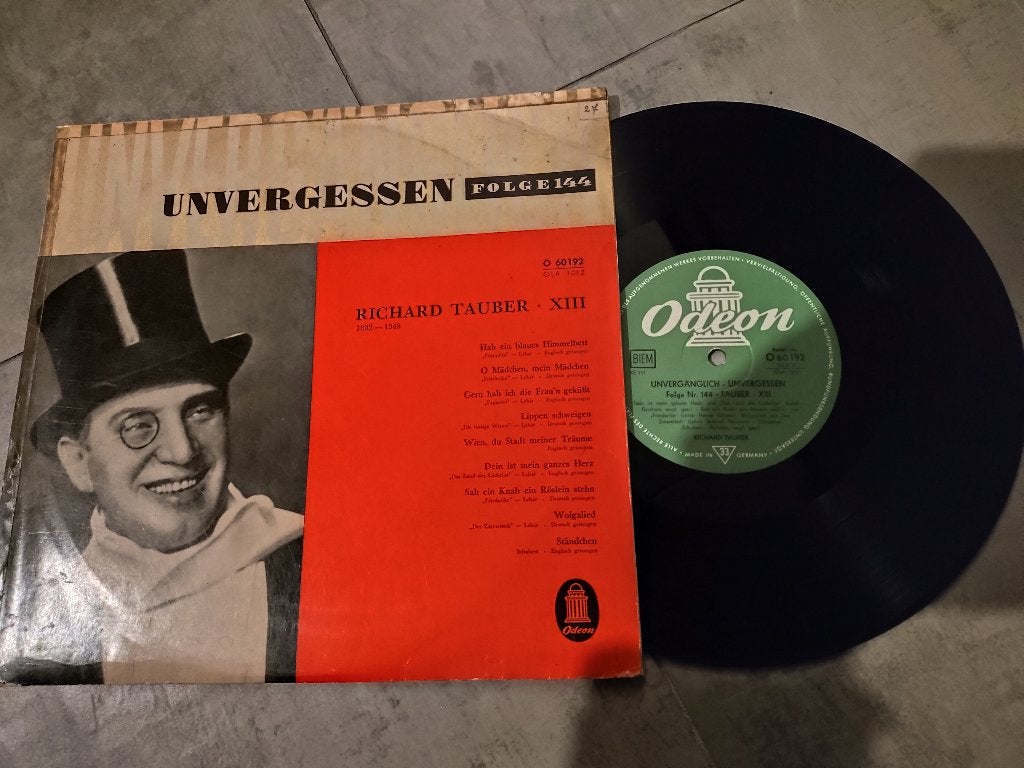 Richard Tauber XIII Unvergessen Folge 144 in nette staat, Ophalen of Verzenden, Zo goed als nieuw, 12 inch