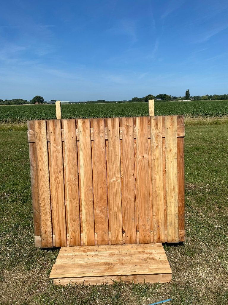23-planks schuttingdeel nu voor € 35,- per stuk! 150x180 cm, Ophalen, 150 tot 200 cm, Zo goed als nieuw, 150 tot 200 cm