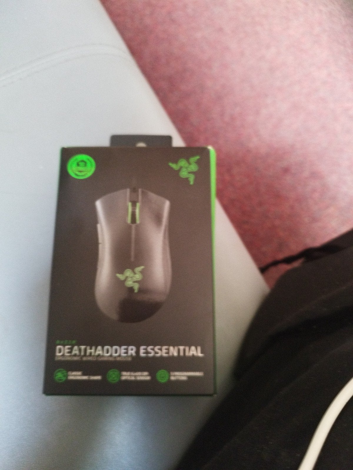 Razer DeathAdder Essential, Computers en Software, Muizen, Rechtshandig, Muis, Gebruikt, Gaming muis