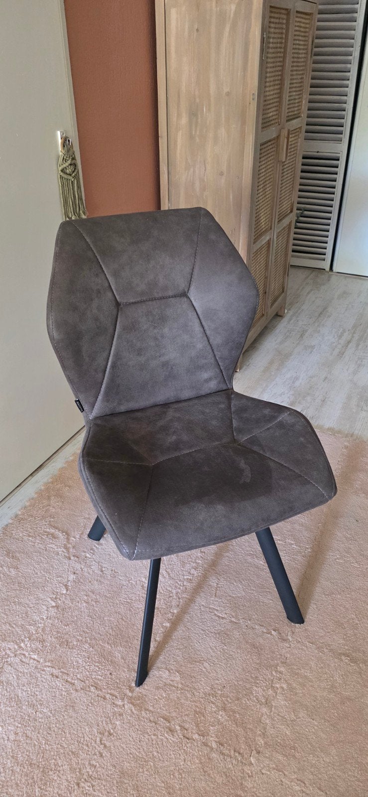 6 Luxe Eetkamerstoelen Scorpio van Van Bommel - Z.G.A.N., Overige kleuren, Leer, Ophalen of Verzenden, Zo goed als nieuw