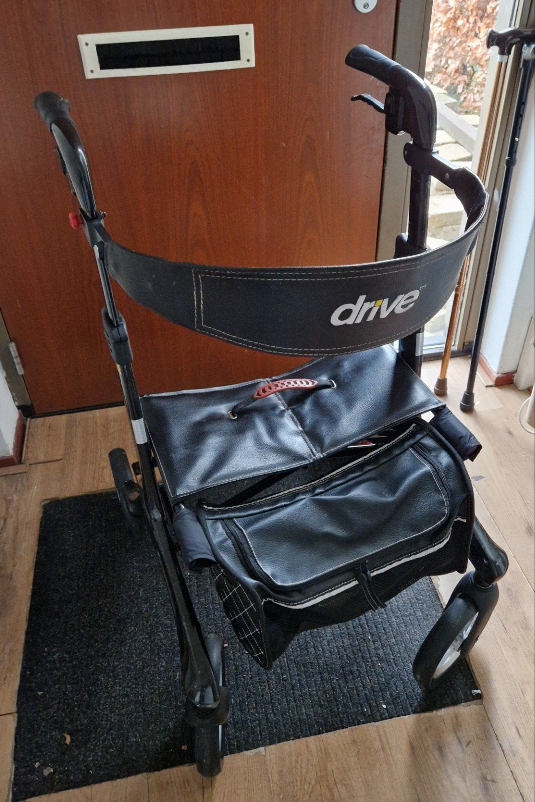 Drive Nitro Carbon Rollator sterk licht opvouwbaar leren tas, Ophalen of Verzenden, Opvouwbaar