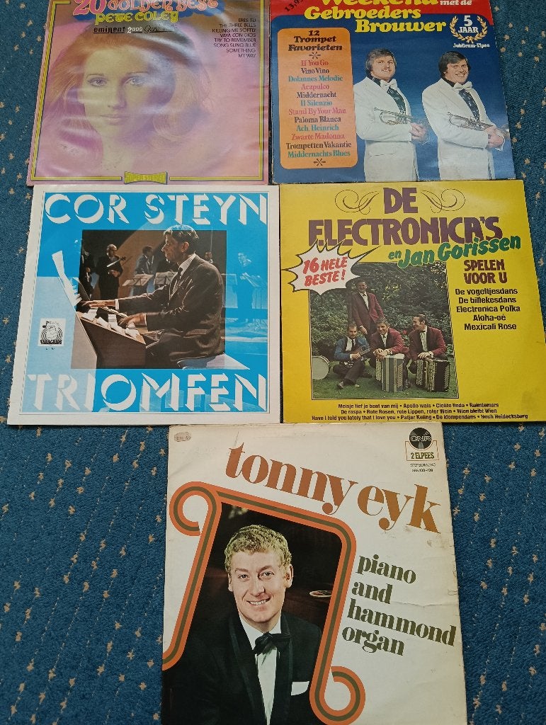 5 LP's van Tonny Eyk, Cor Steyn en............, Ophalen of Verzenden, Gebruikt, 12 inch, Levenslied of Smartlap